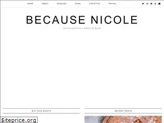 becausenicole.com