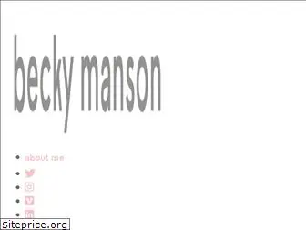 beckymanson.com