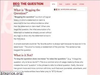 begthequestion.info
