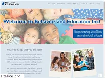 behaviorandeducation.com