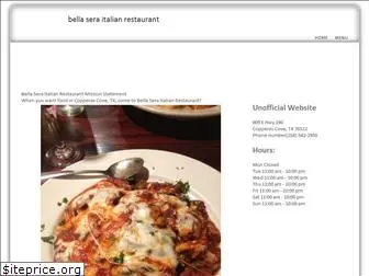 bellaseraitalianrestaurant.com