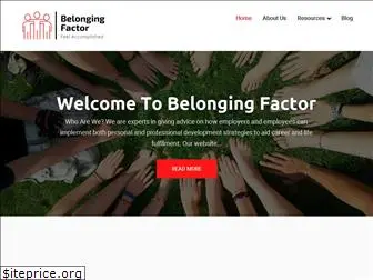 belongingfactor.com