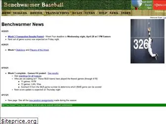 benchwarmerbaseball.com