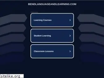 bendlanguageandlearning.com