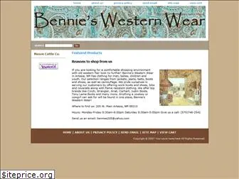 bennieswesternwear.com