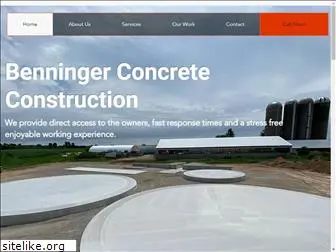 benningerconcrete.com