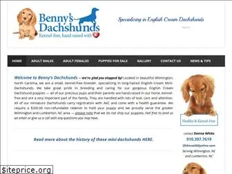 bennys-dachshunds.com