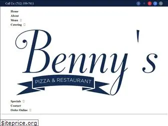 bennyspizzaspringlake.com