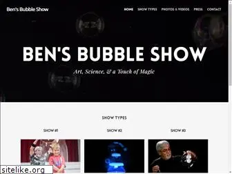 bensbubbleshow.biz