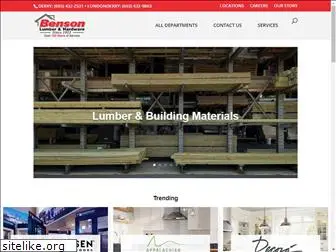 bensonlumber.com