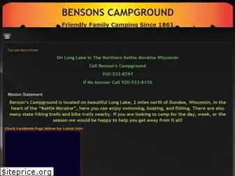 bensonscampground.com