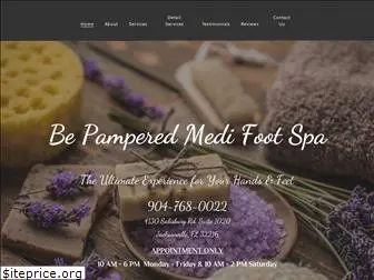 bepamperedfoot.com