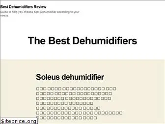 bestdehumidifiersreviews.org