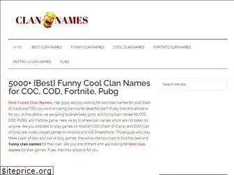 bestfunnyclannames.com