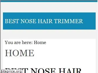 bestnosehairtrimmerreviews.com