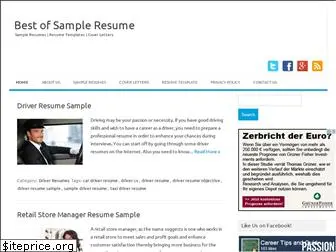 bestofsampleresume.com