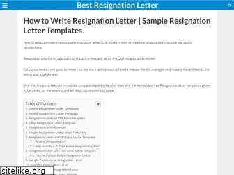 bestresignationletter.com