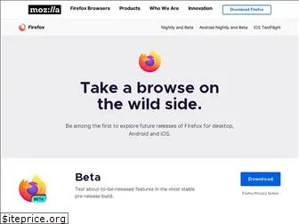 beta.mozilla.org