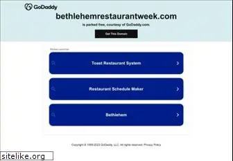 bethlehemrestaurantweek.com