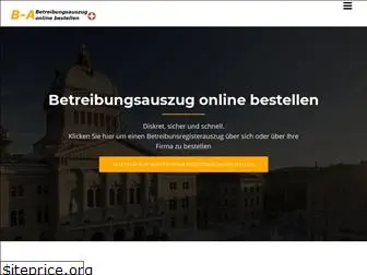 betreibungsregisterauszug.ch