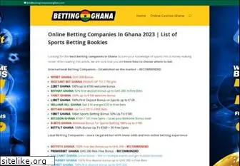 bettingcompaniesinghana.com