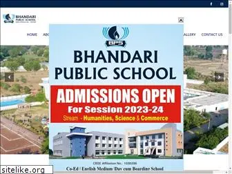 bhandarischool.com