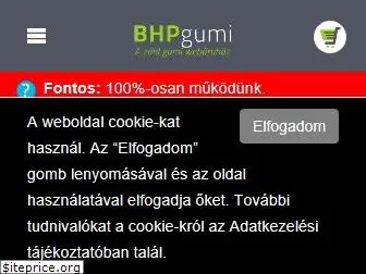 www.bhpgumi.hu website price