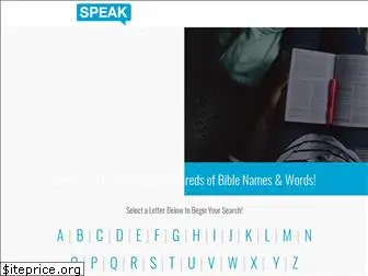 biblespeak.org