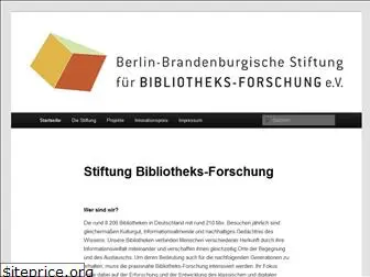 bibliotheksforschung.de