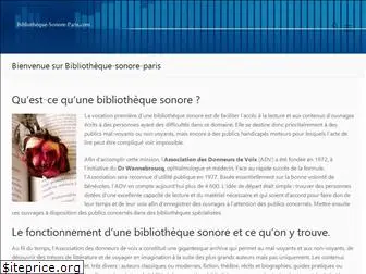 bibliotheque-sonore-paris.com