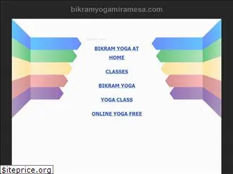 bikramyogamiramesa.com