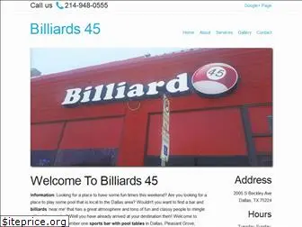 billiards45.com