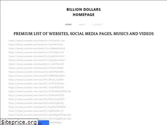billiondollarshomepage.com
