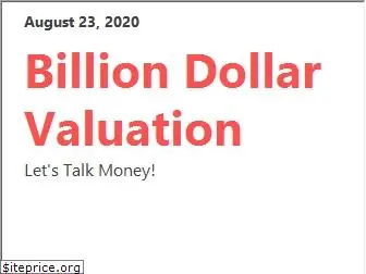 billiondollarvaluation.com