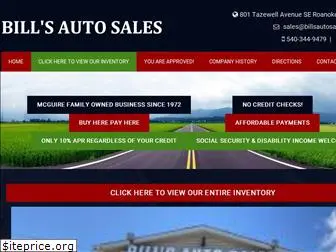 billsautosalesroanoke.com