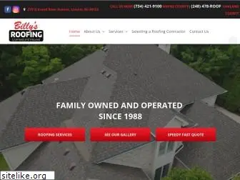 billysroofing.com