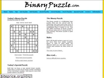 binarypuzzle.com