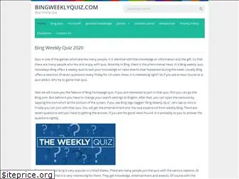 bingweeklyquiz.com