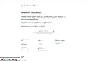 binlist.net