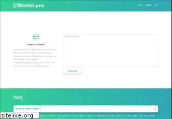 binlist.pro
