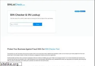 binlistcheck.com