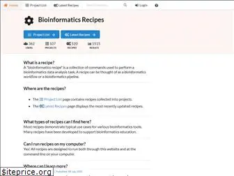 bioinformatics.recipes