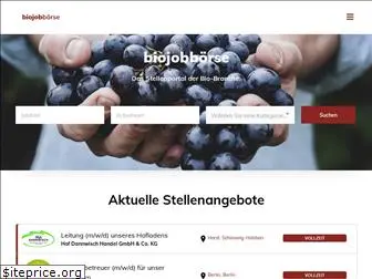 biojobboerse.de