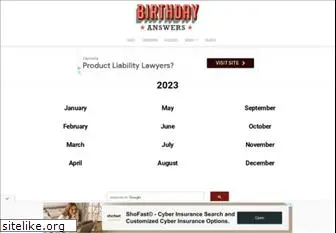 birthdayanswers.com