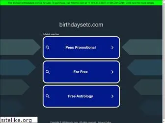 birthdaysetc.com
