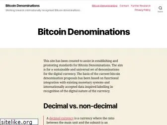 bitcoindenominations.org