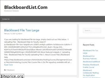 blackboardlist.com