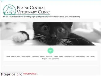 blainecentralveterinaryclinic.com