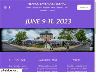 blancolavenderfest.com