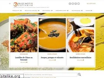 bloc-notes-culinaire.com